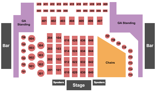 Canyon Club - Agoura Hills Endstage Rsvd Tables 8 Seating Chart